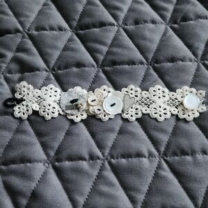 Lace Hope Handmade Button Bracelet